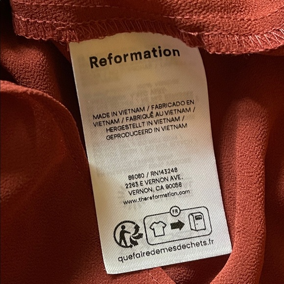 Reformation Esra Clarette Long Sleeve Floral Red Maxi Dress Size XS - Picture 9 of 10